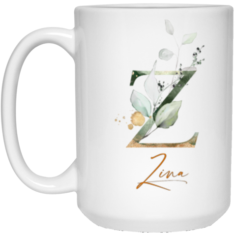 Name Mug(Botanica and Gold Herbs) -- 15oz --Zina -- customcat