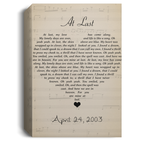 CC Portrait Canvas 1.5in 12x18 - At Last - April 24, 2003