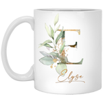 Botanica and Gold Herbs -- 11 oz. White Mug -- Elyse