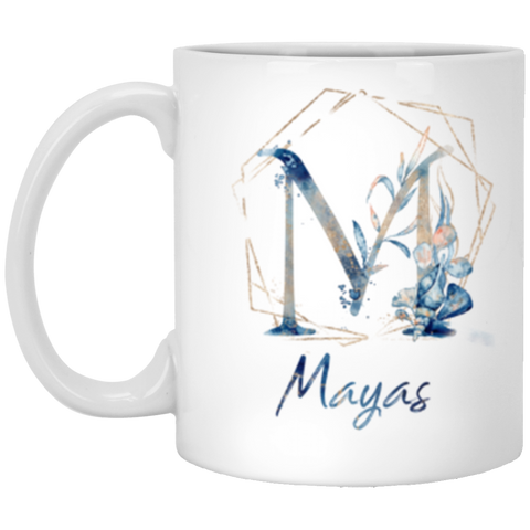 Flower Animal Lover -- 11 oz. White -- Mayas