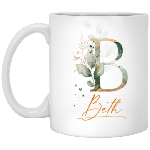 Name Mug(Botanica and Gold Herbs) -- 11oz -- Beth