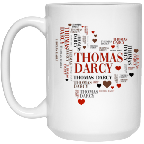Heart Name's Mug -- THOMAS DARCY -- 15oz -- CC