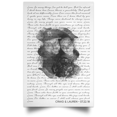 Craig & Lauren 7/22/18 -- Poster 12x18 -- CC