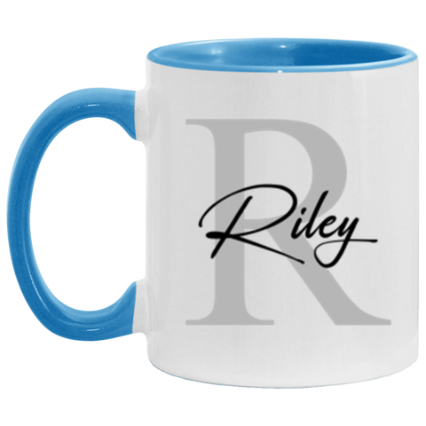 Be Your Favorite Styles 11 oz. Blue Accent Mug --  Riley