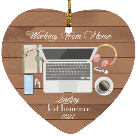 Ornament -- Lindsey -- Heart -- CC