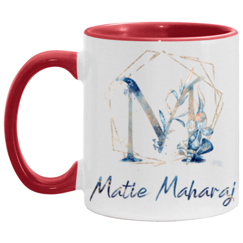 Name Mug -- Red Accent Mug -- Matie Maharaj -- CC