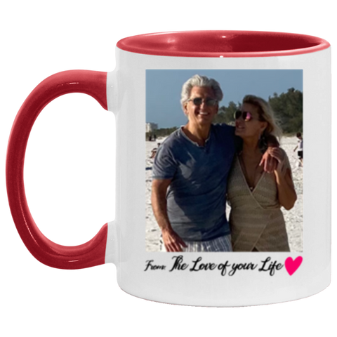 Name photo mug -- The Love of your Life -- Red Accent -- CC