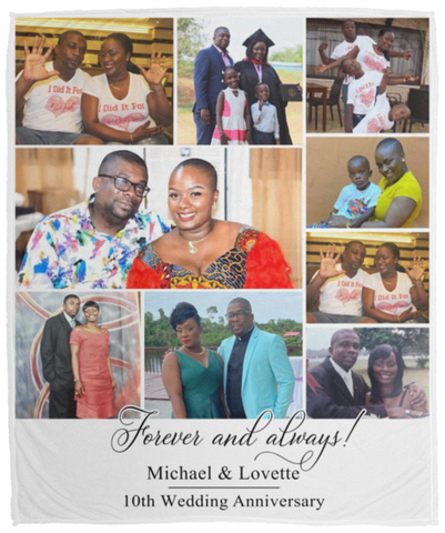 Family Fleece Blanket - 50x60 --  Michael & Lovette