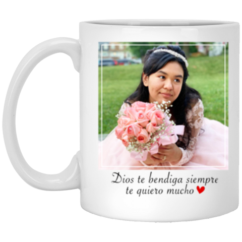 For Changing Colors Lover -- 11oz. White --  Dios te bendiga