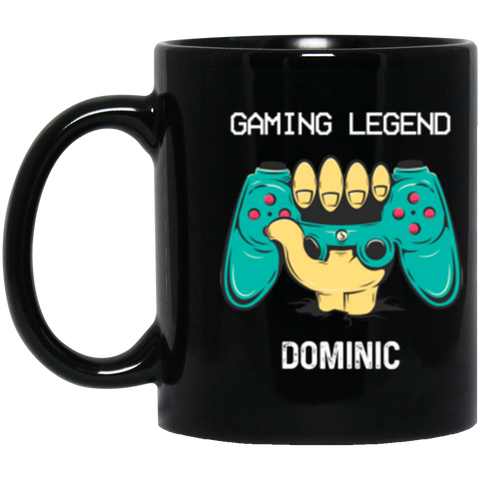 Gamer Mug -- Dominic -- 3 -- 11oz Black -- CC