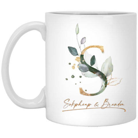 Name mug -- Sokpheap & Brandon -- 11oz -- CC