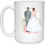 Wedding Coffee Mugs -- Dad and Anna -- 15oz -- CC