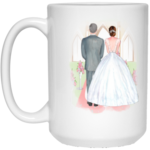 Wedding Coffee Mugs -- Dad and Anna -- 15oz -- CC