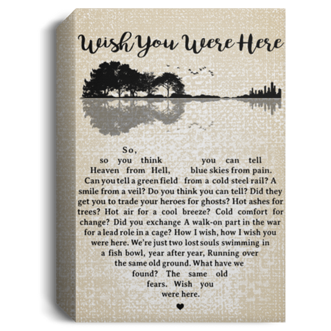 CC Canvas 1.5in Frame 8x12 - Wish You Were Here - Design 11