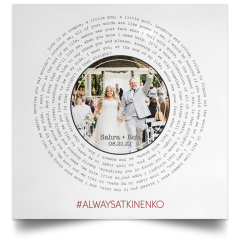 CC Poster 16x16 - Sahra + Rob - Is That Alright?