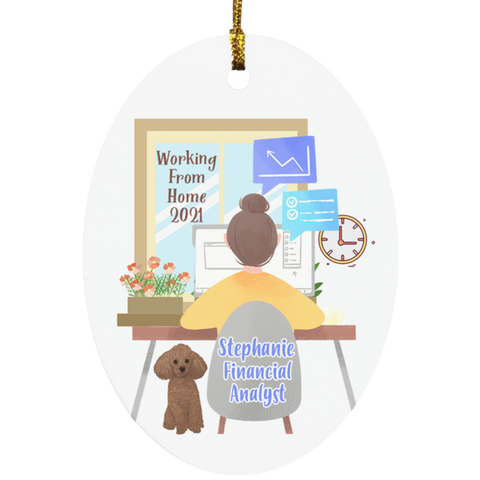 Home working Ornament -- Stephanie 2021 -- CC