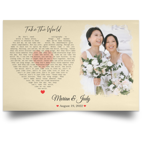 CC Satin 18x12 Poster - Take The World Marian & Judy - August 19, 2022