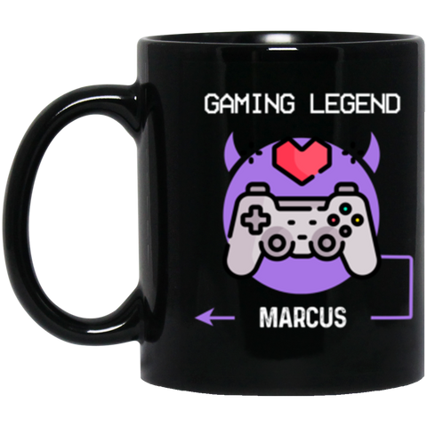 Gamer Mug -- MARCUS -- 2 -- 11oz Black -- CC