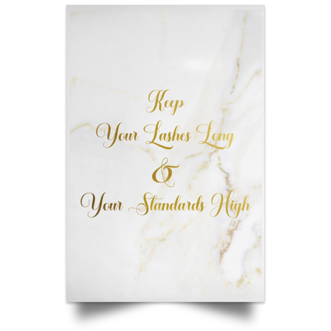 Photo Text -- Poster 12''x18'' -- Keep Your Lashes Long
