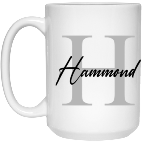 21504 15 oz. White Mug - Hammond H Style 2