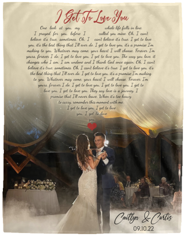 CC Cozy Plush Fleece Blanket - 60x80 - Caitlyn & Curtis 09/10/22