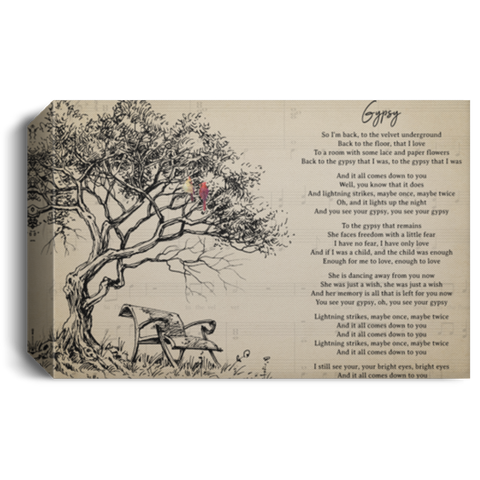 CC 18x12 Canvas 1.5in Frame - Gypsy - Landscapes, Red Birds & Tree