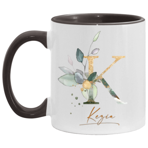 Name mug -- Kezia -- Black accent -- CC
