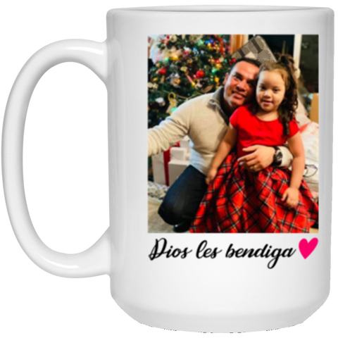 Name Photo Mug -- 15oz -- Dios les bendiga