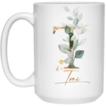 Botanica and Gold Herbs 15 oz. White Mug -- Toni