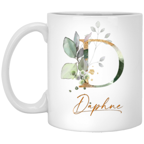 Name Mug(Botanica and Gold Herbs) -- 11oz --Daphne --  CC