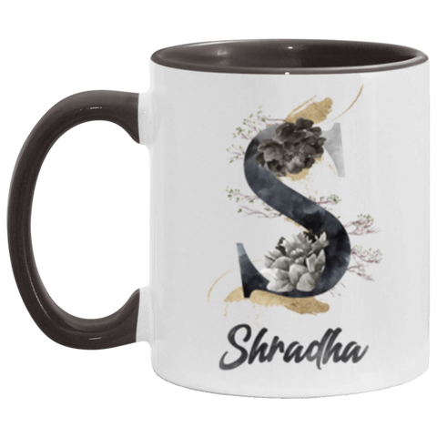 Nature A Mug -- Shradha -- 11oz Black accent -- CC