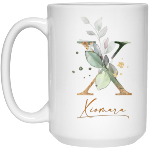 Name mug -- Xiomara (Botanica and Gold Herbs) -- 15oz -- CC