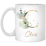 Botanica and Gold Herbs -- 11 oz. White Mug -- Chris