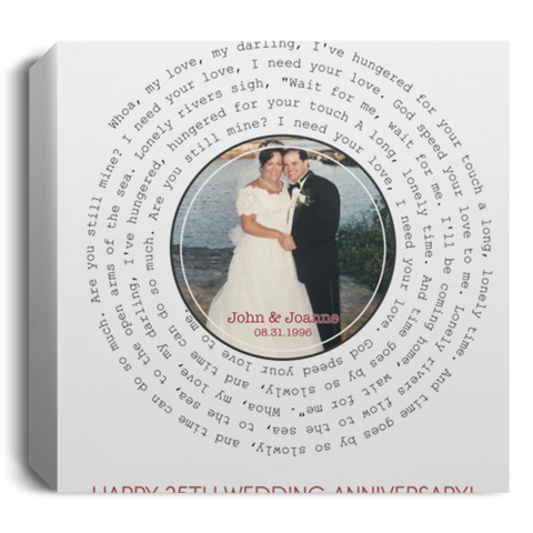 Vinyl --  John & Joanne -- Canvas 16x16