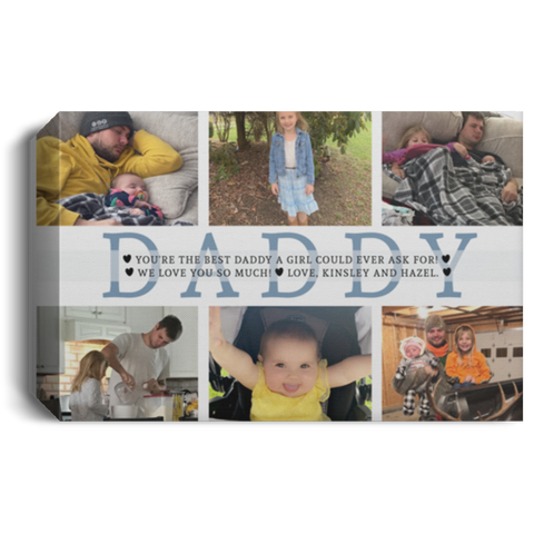 Print poster -- Love, Kinsley and Hazel. -- Canvas 12x18 -- CC