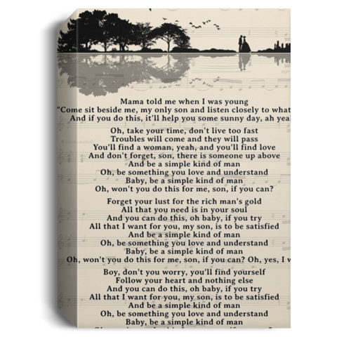 CC Canvas 32x48 - Simple Man 2 - Lyrics