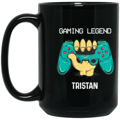 Game mug -- Tristan -- 15oz black mug -- CC