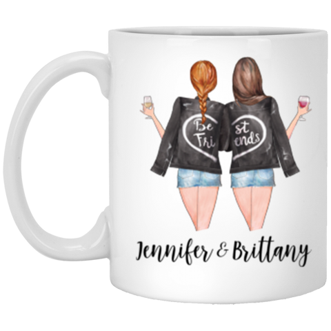 Friend Mug --  Jennifer & Brittany -- 11oz -- CC