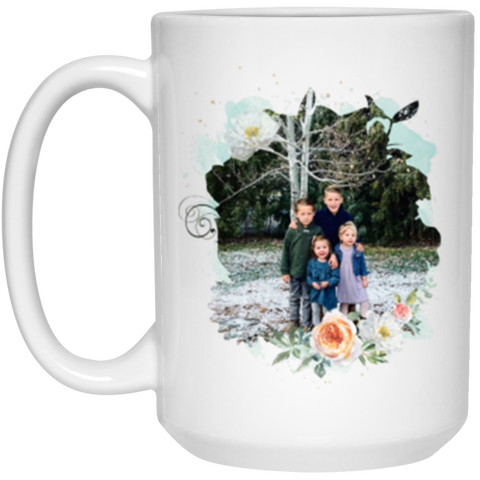 Photo Floral Mug -- Nana -- 15oz -- CC
