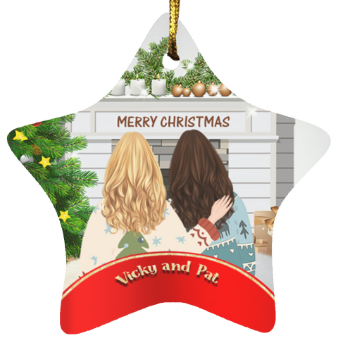 Ornament -- Vicky and Pat -- Star -- CC