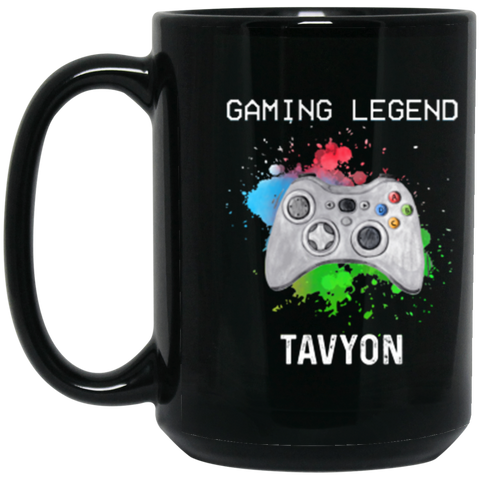 Gamer Mug -- 1 -- TAVYON -- 15oz Black -- CC