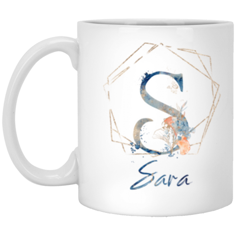 Name mug -- Sara (An Underwater Style) -- 11oz -- CC