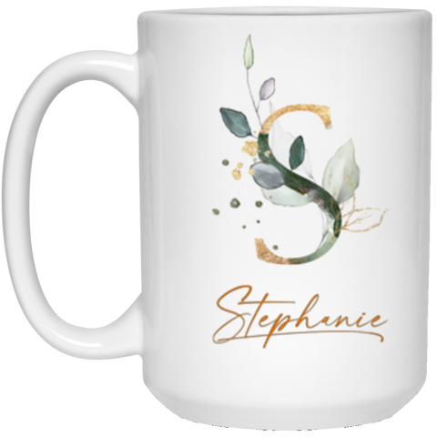 Name Mug(Botanica and Gold Herbs) -- 15oz --Stephanie -- customcat