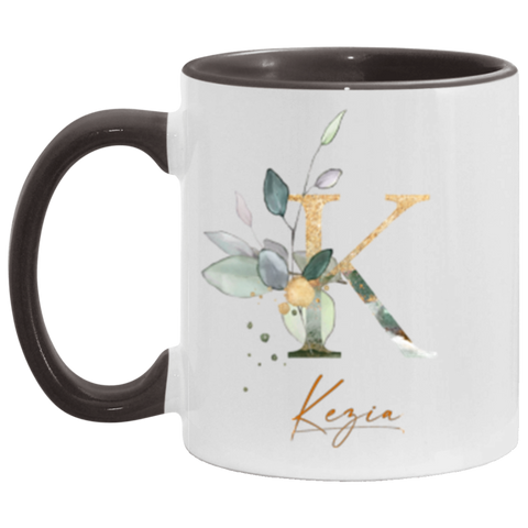 CC 11oz. Accent Mug Black - Kezia K Botanical