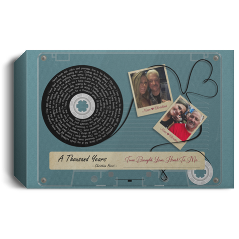Cassette -- Marc & Christina (A Thousand Years) -- Canvas 12x18 -- CC