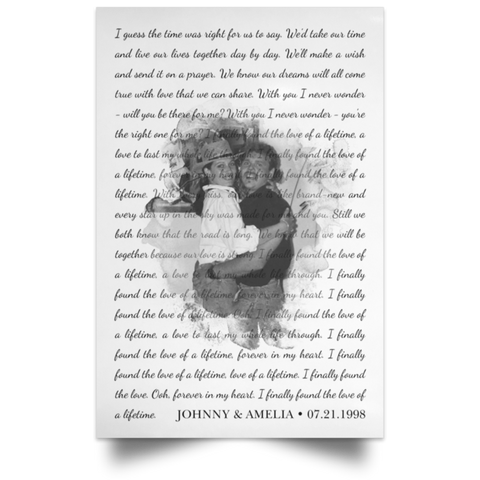 CC 12x18 Poster - Johnny & Amelia - 7/21/1998