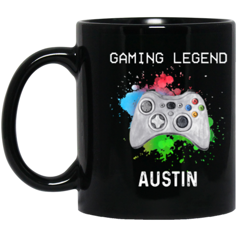 Game mug -- Austin -- 11 oz. Black -- CC