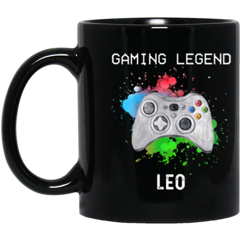 Gamer Mug -- Leo -- 1 -- 11oz Black mug -- CC