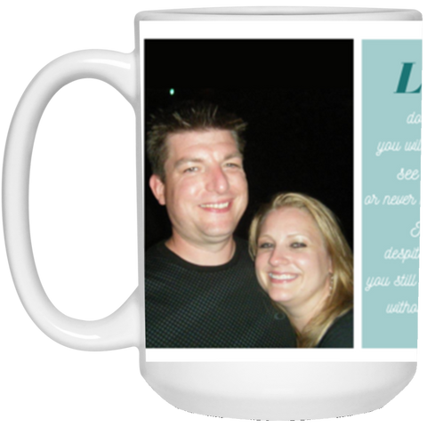 Name photo mug -- 15oz -- Barbara & David -- CC