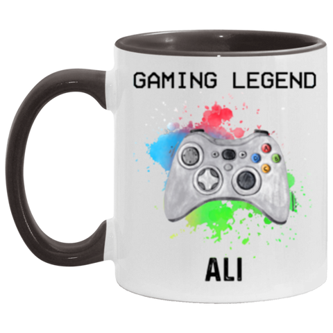 Gamer Mug -- Ali -- 1 -- Black accent -- CC